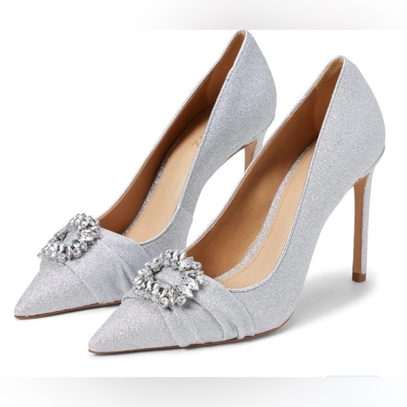 SCHUTZ Meisho Glam Glitter Pumps size 8 - Picture 1 of 16